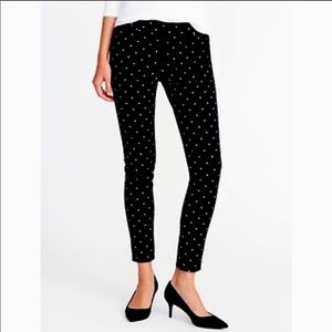 NWOT OLD NAVY Black with Gold Polka Dots Pants  Style Pixie